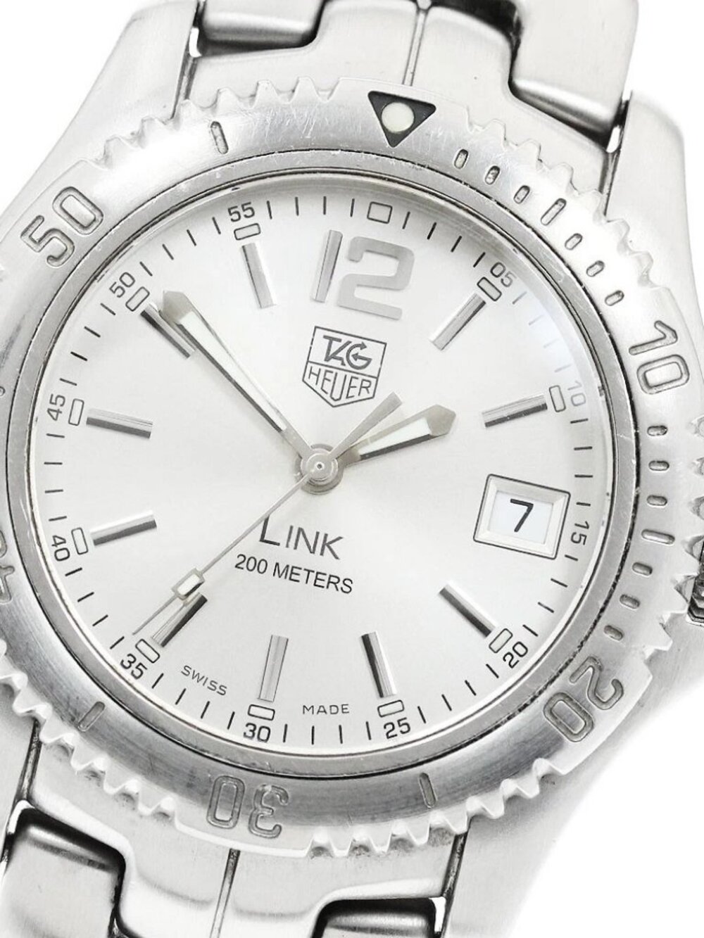 TAG HEUER Link WT1212-0 Date Silver Dial Quartz Men's Watch